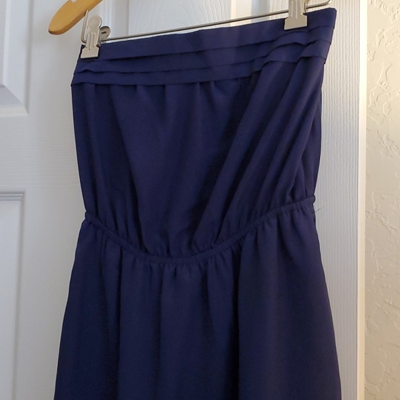Mimi Chica Navy Strapless Dress - Picture 2 of 9
